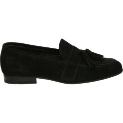 Mokasyny - 456 BLACK. Czarne mokasyny damskie Venezia, ze skóry. Za 299,00 zł.
