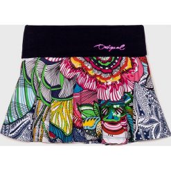 Desigual - Spódnica dziecięca 104-164 cm. Niebieskie spódniczki dziewczęce marki Desigual, bez wzorów, z elastanu, mini, rozkloszowane. Za 149,90 zł.