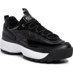 Sneakersy GUESS - Kaysie FL8KAE ELE12 BLACK. Czarne półbuty damskie Guess, ze skóry ekologicznej. Za 439,00 zł.