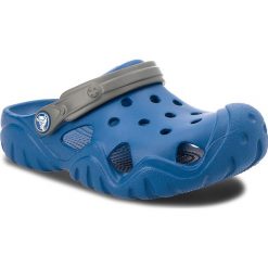 Sandały chłopięce: Klapki CROCS – Swiftwater Clog K 202607 Blue Jean/Slate Grey