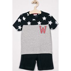 Blukids - Komplet dziecięcy 98-128 cm. Niebieskie spodnie chłopięce Blukids, bez wzorów, z bawełny. W wyprzedaży za 49,90 zł.