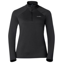 Odlo Bluza damska Midlayer 1/2 zip Snowbird czarna r. S (222001). Czarne bluzy sportowe damskie marki Odlo, s. Za 90,90 zł.