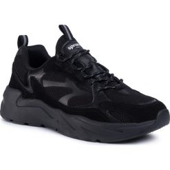 Sneakersy SPRANDI - MP40-9936 Black. Czarne sneakersy męskie Sprandi, na co dzień, bez wzorów, ze skóry, bez zapięcia. Za 159,99 zł.
