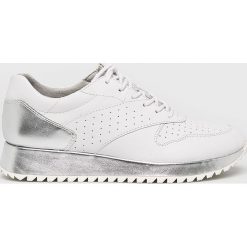 Tamaris - Buty. Białe buty sportowe damskie Tamaris, bez wzorów, ze skóry, sportowe. W wyprzedaży za 199,90 zł.