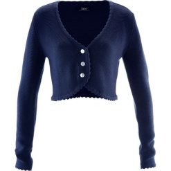 Sweter rozpinany ludowy bonprix ciemnoniebieski. Niebieskie kardigany damskie bonprix. Za 59,99 zł.