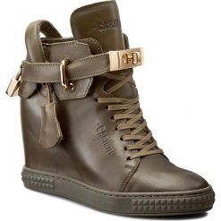 Sneakersy CARINII - B3767 I45-000-PSK-B88. Zielone półbuty damskie Carinii, ze skóry. W wyprzedaży za 219,00 zł.
