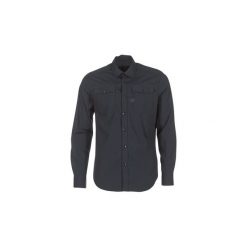 Koszule z długim rękawem G-Star Raw LANDOH. Czarne koszule męskie marki G-Star RAW, xxl, bez wzorów, retro, bez kołnierzyka, z długim rękawem. Za 319,20 zł.