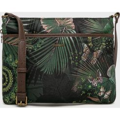 Desigual - Torebka. Żółte torebki klasyczne damskie Desigual, w paski, ze skóry ekologicznej, casualowe, na ramię, bez dodatków. Za 199,90 zł.