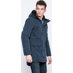 Jack & Jones - Kurtka. Niebieskie płaszcze męskie Jack & Jones, s, bez wzorów, z poliesteru, długie, bez kaptura. W wyprzedaży za 199,90 zł.