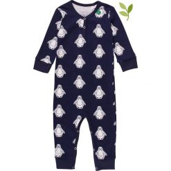 Pajacyk w kolorze granatowym. Niebieskie body niemowlęce Fred's World by GREEN COTTON, bez wzorów, z bawełny, bez rękawów. W wyprzedaży za 72,95 zł.