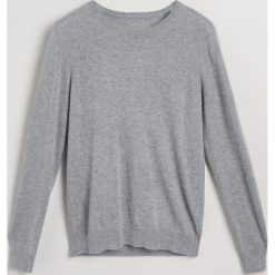 Sweter z wełną merino - Szary. Szare swetry klasyczne męskie marki Reserved, l, z wełny. Za 139,99 zł.