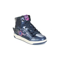 Buty Dziecko Geox J CREAMY A. Niebieskie trampki dziewczęce Geox, bez wzorów, bez zapięcia. Za 209,30 zł.