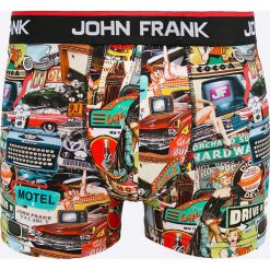 John Frank - Bokserki. Szare bokserki męskie marki John Frank, z bawełny. W wyprzedaży za 29,90 zł.
