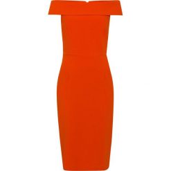 IVY & OAK CARMEN Sukienka etui pumkin red. Czerwone sukienki damskie marki IVY & OAK, bez wzorów, z elastanu, bez kołnierzyka, bez rękawów. W wyprzedaży za 471,20 zł.