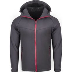 Kurtka męska softshell grafitowy Recea. Szare kurtki męskie Recea, xl, bez wzorów, z bawełny, bez kaptura. Za 89,99 zł.