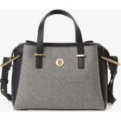 Tommy Hilfiger - Torebka damska – Core Met Satchel Melton, szary. Szare torebki klasyczne damskie TOMMY HILFIGER, bez wzorów, bez dodatków. Za 699,95 zł.