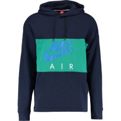 Bejsbolówki męskie: Nike Sportswear AIR Bluza z kapturem obsidian/neptune green/photo blue