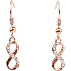 Pozłacane kolczyki z kryształkami Swarovski. Żółte kolczyki damskie Park Avenue, z kryształem, złote, z zapięciem typu bigiel. W wyprzedaży za 45,95 zł.