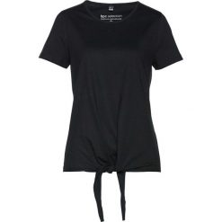 T-shirt z przewiązaniem bonprix czarny. Czarne t-shirty damskie bonprix. Za 34,99 zł.