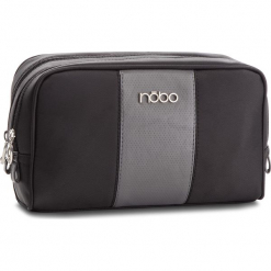 Kosmetyczka NOBO - NCOS-E08-C020 Czarny. Czarne kosmetyczki męskie marki Nobo, bez wzorów, z tkaniny. W wyprzedaży za 59,00 zł.