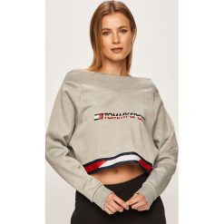 Tommy Sport - Bluza. Szare bluzy sportowe damskie Tommy Sport, s, z nadrukiem, z elastanu, bez rękawów, bez kaptura. W wyprzedaży za 269,90 zł.