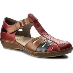 Rzymianki damskie: Sandały RIEKER – 45867-33 Red