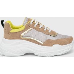 Answear - Buty. Brązowe buty sportowe damskie ANSWEAR, bez wzorów, z materiału, sportowe. W wyprzedaży za 89,90 zł.