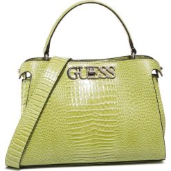 Torebka GUESS - Uptown Chic (CG) HWCG73 01050 LIM. Zielone torebki klasyczne damskie Guess, z aplikacjami, ze skóry ekologicznej, klasyczne, bez dodatków. W wyprzedaży za 479,00 zł.