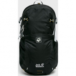 Jack Wolfskin - Plecak. Czarne plecaki męskie Jack Wolfskin, w paski, z poliamidu. Za 429,90 zł.