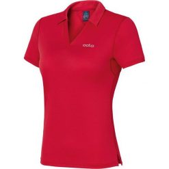 Odlo Koszulka damska Polo shirt s/s Anelle czerwona r. M. Czerwone bluzki sportowe damskie marki Odlo, m, polo. Za 145,24 zł.