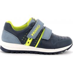 Primigi tenisówki chłopięce 5378533 32 niebieskie. Niebieskie buty chłopięce sportowe Primigi, ze skóry, bez zapięcia. W wyprzedaży za 229,00 zł.