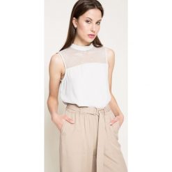 Only - Top. Szare topy damskie ONLY, s, z bawełny, z okrągłym kołnierzem. W wyprzedaży za 59,90 zł.