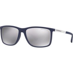 Emporio Armani - Okulary 0EA4058. Czarne okulary przeciwsłoneczne męskie Emporio Armani, z tworzywa sztucznego, prostokątne. Za 549,90 zł.
