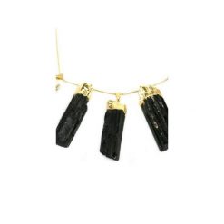 Colare Naszyjnik Turmalin duży złoto. Czarne naszyjniki damskie Brazi druse jewelry, na imprezę, srebrne. Za 200,00 zł.