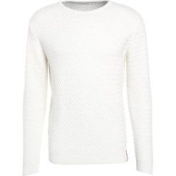 Swetry klasyczne męskie: Knowledge Cotton Apparel SMALL DIAMOND Sweter winter white