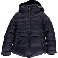 Kurtka zimowa w kolorze granatowym. Niebieskie kurtki dziewczęce CMP Kids, na zimę, z polaru. W wyprzedaży za 175,95 zł.
