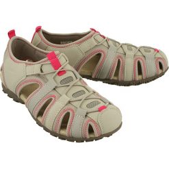 GEOX D7125U SAND STREL C1010 lt grey, sandały damskie. Szare sandały damskie Geox, bez wzorów, z gumy, bez obcasa, bez zapięcia. Za 309,90 zł.