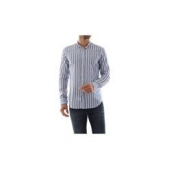 Koszule z długim rękawem Mgf 965 991335 FS72L. Niebieskie koszule męskie Mgf 965, m, bez wzorów, bez kołnierzyka, z długim rękawem. Za 335,50 zł.