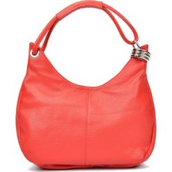 Shopper bag damskie: Skórzana torebka w kolorze czerwonym – (S)39 x (W)28 x (G)3 cm