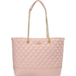 Shopper bag damskie: Love Moschino QUILTED SHOPPER Torebka rosa