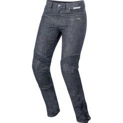 Spodnie turystyczne ALPINESTARS RILEY DENIM kolor niebieski, rozmiar 30. Niebieskie spodnie damskie Alpinestars, bez wzorów, z jeansu. Za 899,02 zł.