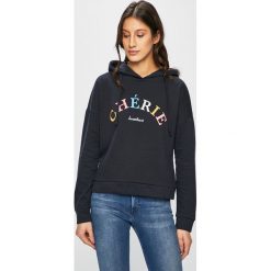 Only - Bluza. Różowe bluzy damskie ONLY, s, z nadrukiem, z bawełny, bez rękawów, z kapturem. W wyprzedaży za 79,90 zł.