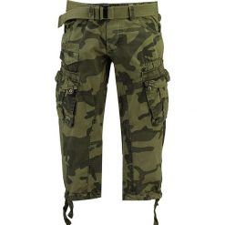 Bojówki "Panoramique" w kolorze khaki. Brązowe spodnie męskie Geographical Norway Men, na imprezę, s, bez wzorów, z bawełny. W wyprzedaży za 129,95 zł.