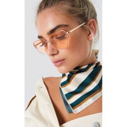 NA-KD Accessories Okulary przeciwsłoneczne kocie oczy - Orange,Gold. Pomarańczowe okulary przeciwsłoneczne damskie lenonki marki NA-KD Accessories. Za 52,95 zł.