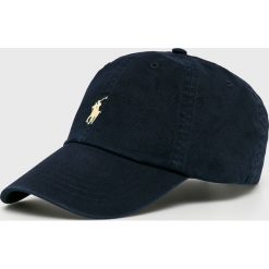 Polo Ralph Lauren - Czapka. Niebieskie czapki męskie marki Polo Ralph Lauren, z bawełny. Za 169,90 zł.