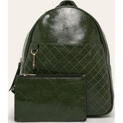 Answear - Plecak. Zielone plecaki damskie ANSWEAR, bez wzorów, ze skóry ekologicznej, eleganckie. W wyprzedaży za 69,90 zł.