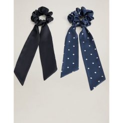 Mango - Gumki do włosów Lolita (2-pack). Niebieskie gumki do włosów damskie Mango, bez wzorów, z poliesteru. Za 49,90 zł.