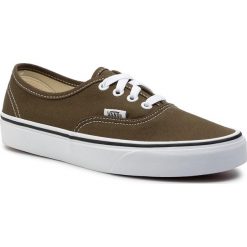 Tenisówki VANS - Authentic VN0A2Z5IV7D1 Beech/True White. Zielone półbuty damskie Vans, bez wzorów, z gumy, bez zapięcia. W wyprzedaży za 199,00 zł.