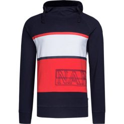 Bluza NAPAPIJRI BREDA. Czerwone bluzy męskie Napapijri, z nadrukiem, z dzianiny, z kapturem, bez rękawów, z kapturem. W wyprzedaży za 252,00 zł.
