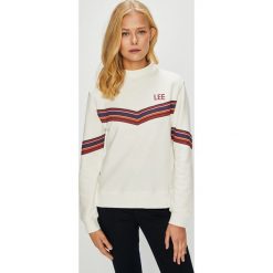Lee - Bluza. Szare bluzy rozpinane damskie Lee, l, z nadrukiem, z bawełny, bez kaptura. W wyprzedaży za 189,90 zł.